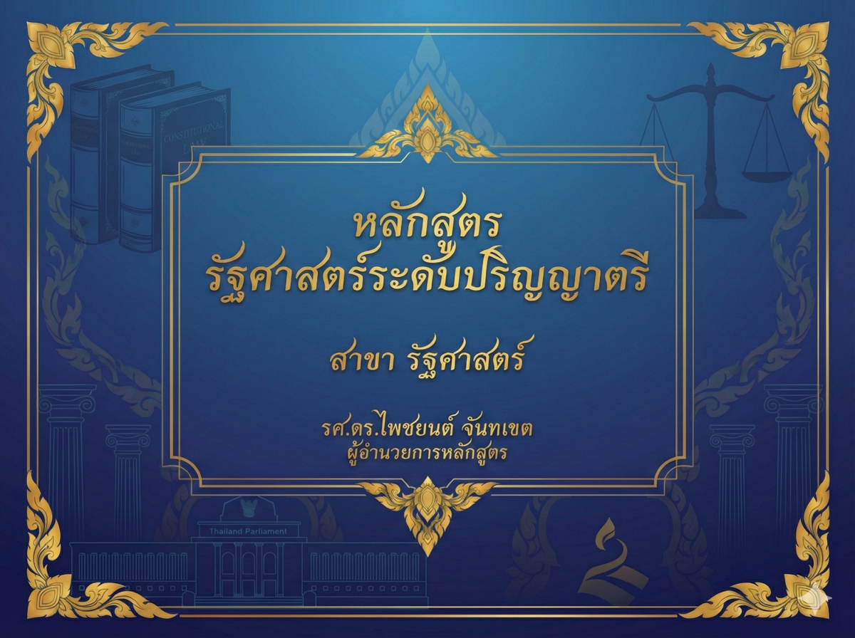 หลักสูตร รัฐศาสตร์ ระดับ ปริญญาตรี