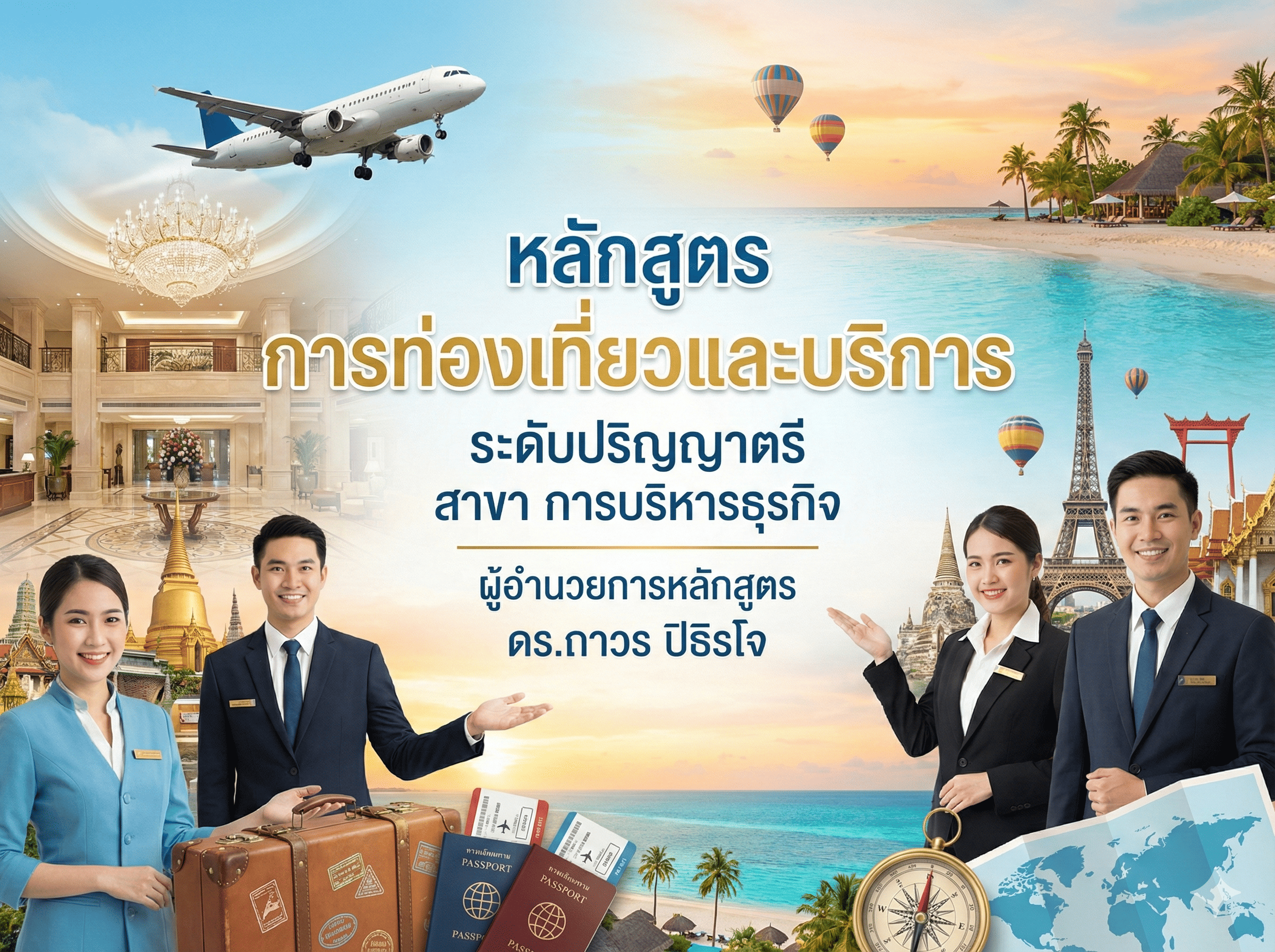 หลักสูตร การท่องเที่ยวและบริการ ระดับ ปริญญาตรี