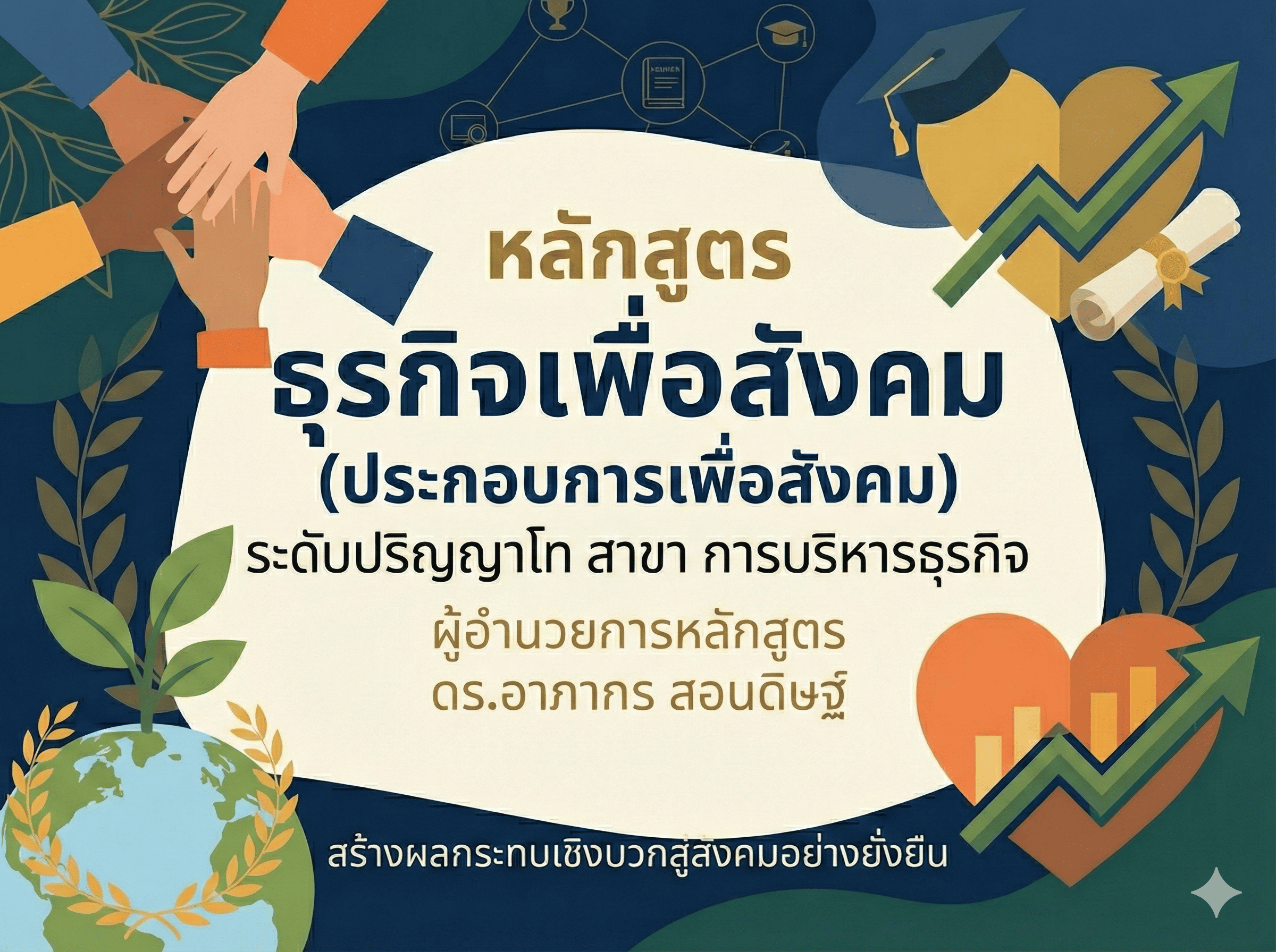 หลักสูตร ธุรกิจเพื่อสังคม (ประกอบการเพื่อสังคม) ระดับปริญญาโท