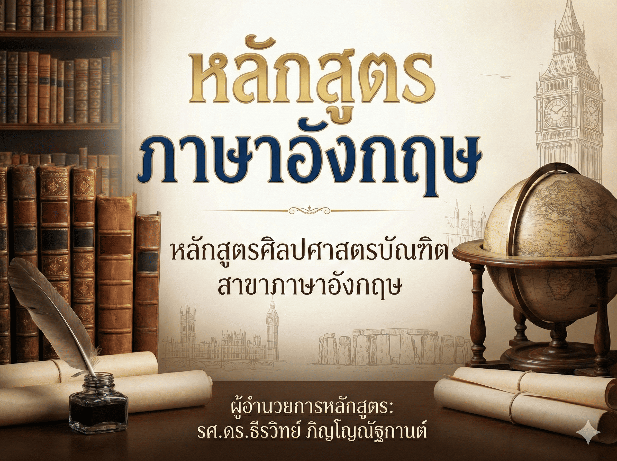 หลักสูตร ภาษาอังกฤษ ระดับปริญญาตรี